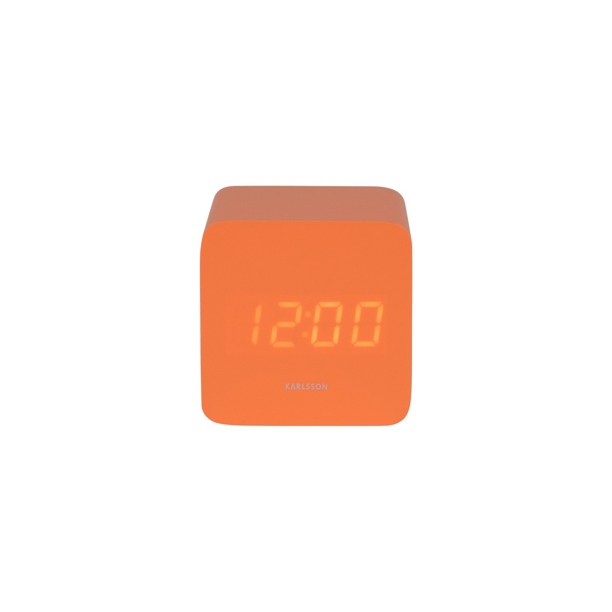Karlsson 5982OR dizajnové LED hodiny s budíkomoranžové, 7 cm