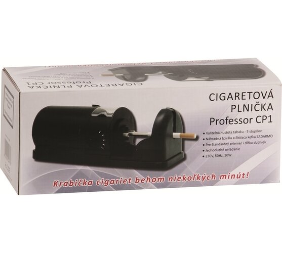 Professor CP1 Plnička cigaret elektrická, černá