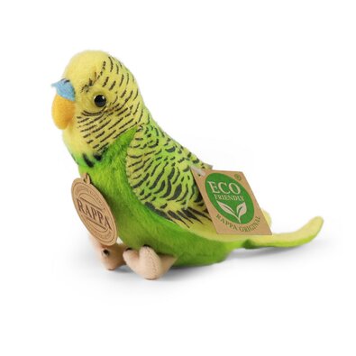 Rappa Plush pasăre cherub verde, 11 cm, cu sunet