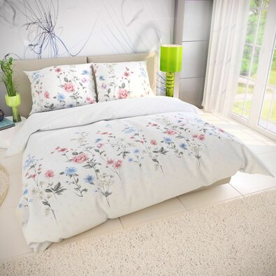 Kvalitex Lenjerie de pat din bumbac Delux Loukaroz, 220 x 200 cm, 2x 70 x 90 cm