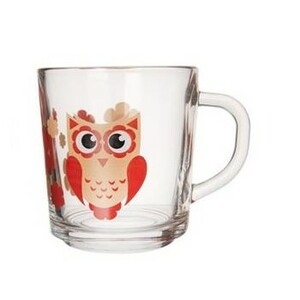 Orion Set 3 pahare de sticlă Bufniță, 290 ml