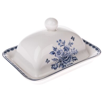 Porcelanska maslenka Blue Rose