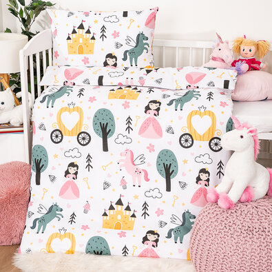 4Home Kinderbettwäsche aus Baumwolle Fairytale Dream, 100 x 135 cm, 40 x 60 cm