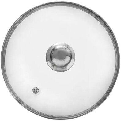 Orion Steklena pokrovka z ročajem, 24 cm