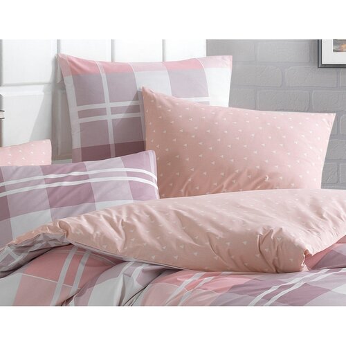 BedTex Bombažno posteljnino Mark roza, 140 x 220cm, 70 x 90 cm