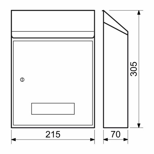 Поштова скринька сталева BK.33.HM