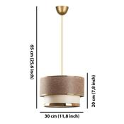Lampa wisząca Cake - beżowy, złoty