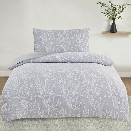 Žakárové povlečení Boston šedá, 140 x 200 cm, 70 x 90 cm