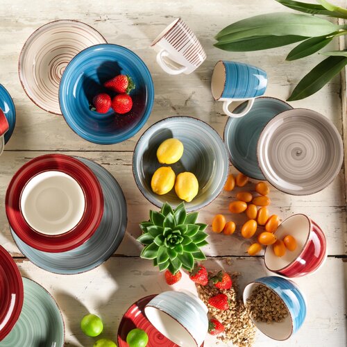 Set 6 farfurii adânci Mäser Bel Tempo 21.5 cm,albastru