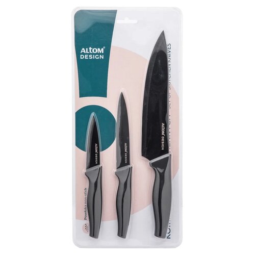 Altom Set of 3 knives with non-stick surface