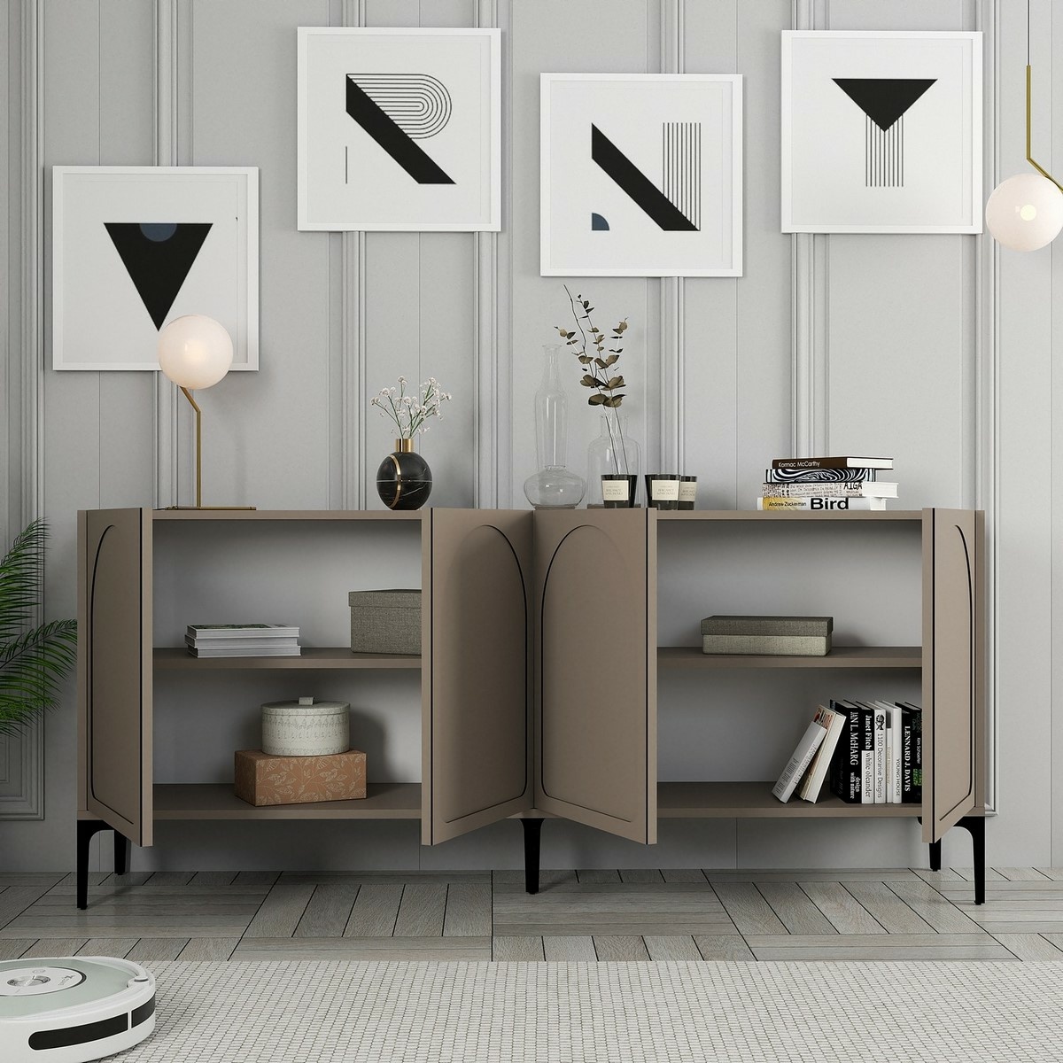 Skrinka Lyon Brown and Black