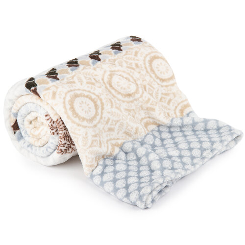 4Home Soft Dreams Circles pléd, bézs, 150 x 200 cm