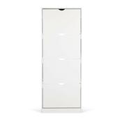 Raft pentru pantofi rabatabil POINT Slim 4, alb