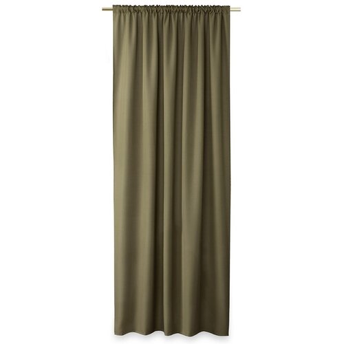 Restilo Oxford Pleat függöny, khaki, 140 x 250 cm
