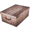 Cutie de depozitare cu capac Wood, gri, 51 x 37 x24 cm