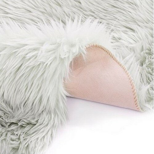 AmeliaHome Kunstfell Dokka Grau, 90 cm