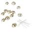 Weihnachtsschmuck-Set „Jingle Bells“, 12-teilig, goldfarben