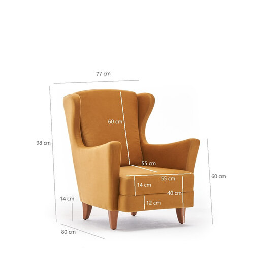 Ohrensessel Lola Berjer Gold