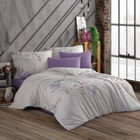 Lenjerie de pat din bumbac Liva, violet