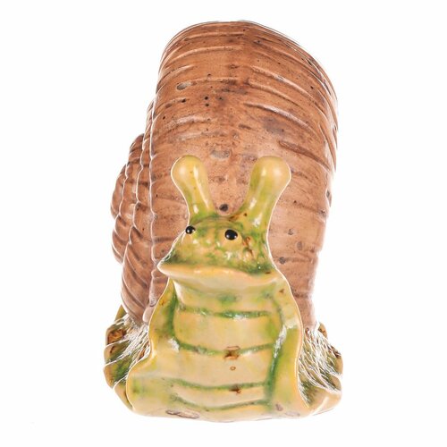 Gartendekoration Schnecke hellbraun, 16 x 7 x 10 cm, Keramik