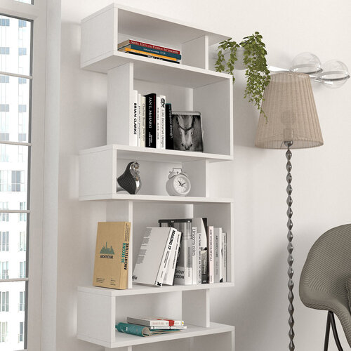 Bücherregal Block White