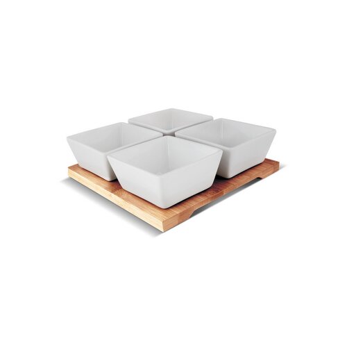 Lamart LT9018 5-delni servirni set Bamboo, 19 x 19cm