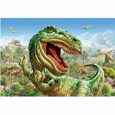 Dino Puzzle Souboj dinosaurů, 2x 48 dílků