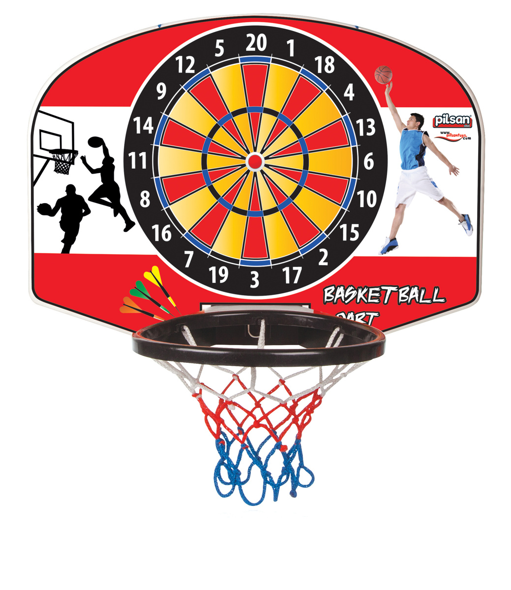 Pilsan Basketbalová deska s terčem červená, 55 x 44 cm