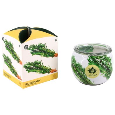 Arome dišeča sveča v steklenem kozarcu Rosemary,90 g