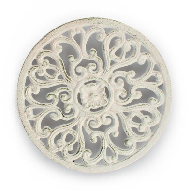 Suport din fontă pentru oale, Cerc, alb