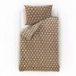 Kvalitex Satin lenjerie de pat Luxury Collection Carero bej, 140 x 200 cm, 70 x 90 cm