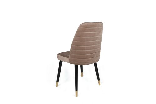 Sada jedálenských stoličiek Hugo Beige and Black,4 ks