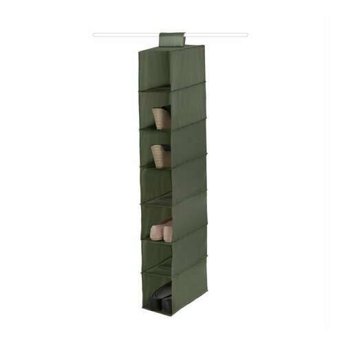 Organizator suspendat pentru pantofi și haine Compactor GREENTEX 15 x 30 x 105 cm, verde
