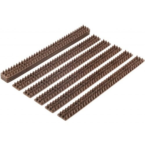 4-delni set proti pticam, plastika rjava, 50 x 4,5cm