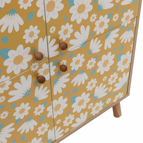 Schrank Posy White and Yellow