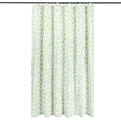 Sprchový závěs Romance zelená, 180 x 180 cm
