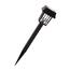Solarlampe quadratisch Kunststoff, Displayschwarz,
