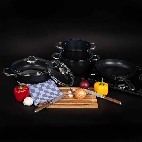 Set de oale de gătit antiaderente 4Home Titanium din 7 piese