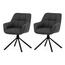 Set de scaune de sufragerie cu mecanism deîntoarcere HC-532 GREY2, 2 buc.