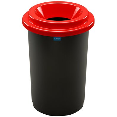 Kosz na śmieci na odpady segregowane Eco Bin 50 l, czerwony