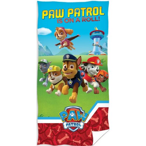 Ręcznik kąpielowy Psi patrol is on a roll!, 70 x 140 cm