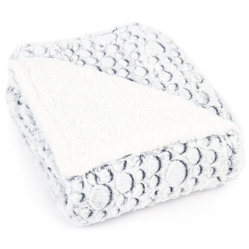 Koc z barankiem Petra szary, 150 x 200 cm