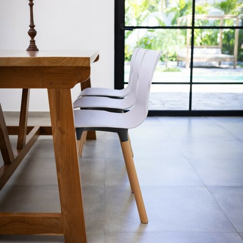Židle Duo wood Carrara 50,3 x 46,3 x 80,9 cm