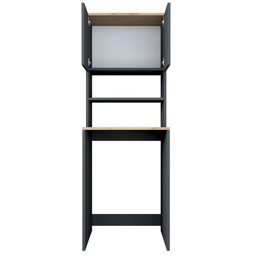 Skriňa Karin Anthracite a Walnut nad práčkou