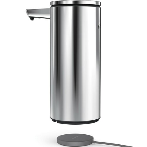 Simplehuman Dozator fără atingere cu suport pentruburete 414 ml, oțel inoxidabil lucios
