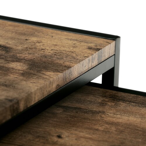 Zestaw stolików konferencyjnych, stare drewno, 3 szt.