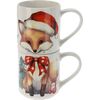 Róka 2 db-os bögre készlet, 265 ml, porcelán