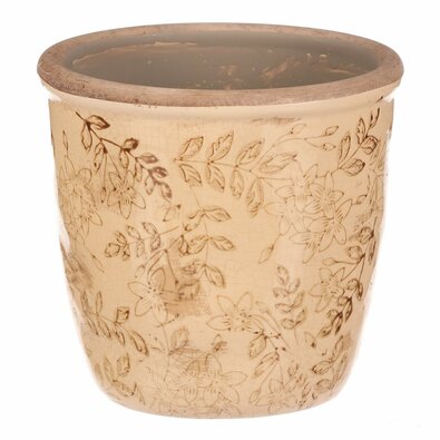 Keramik-Übertopf Flores Retro, 14 x 13 cm