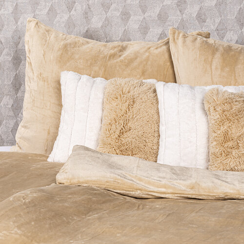 4Home Bettwäsche Mikroflanell Beige, 140 x 220 cm, 70 x 90 cm