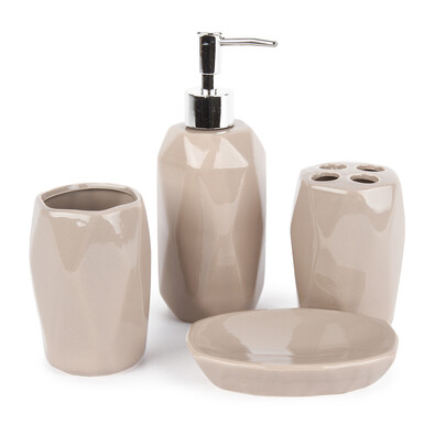 Badezimmerset Dolomit, Beige